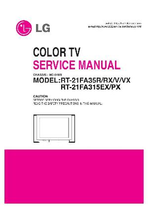 Сервисная инструкция LG RT-21FA35R, MC-049B chassis ― Manual-Shop.ru