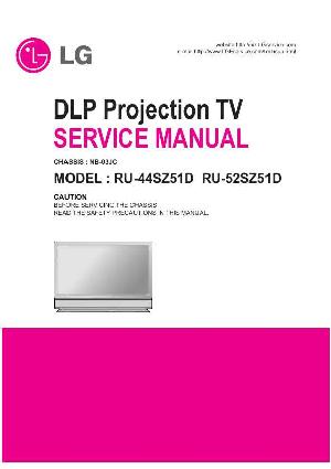 Сервисная инструкция LG RU-44SZ51D, RU-52SZ51D, NB-03JC chassis ― Manual-Shop.ru