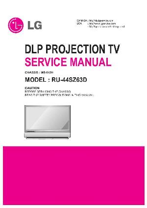 Сервисная инструкция LG RU-44SZ63D, MB-042H chassis ― Manual-Shop.ru