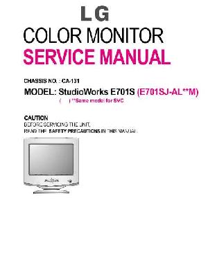 Сервисная инструкция LG STUDIOWORKS E701 ― Manual-Shop.ru