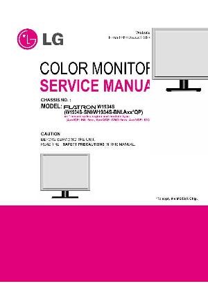Сервисная инструкция LG W1934S ― Manual-Shop.ru