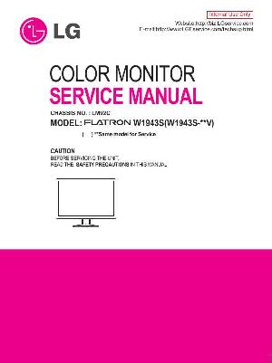 Сервисная инструкция LG W1943S, LM92C ― Manual-Shop.ru