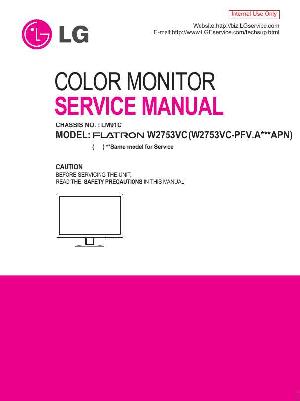 Сервисная инструкция LG W2753VC ― Manual-Shop.ru