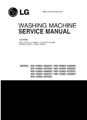 Сервисная инструкция LG WD-1039, WD-1239, WD-1439 ― Manual-Shop.ru