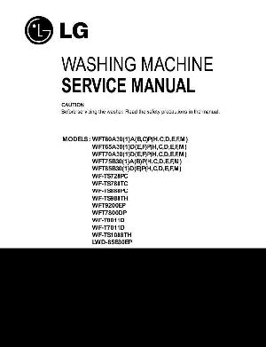 Сервисная инструкция LG WF-T755A ― Manual-Shop.ru
