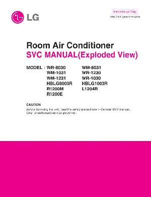 Сервисная инструкция LG WR-8030 1230 1030 WM-8031 1031 1231 ― Manual-Shop.ru
