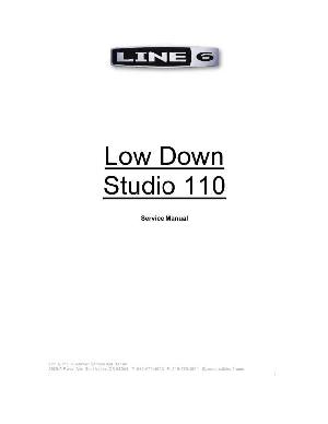 Service manual Line6 LOW-DOWN-STUDIO-110 ― Manual-Shop.ru