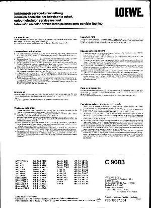 Service manual Loewe C9003 ― Manual-Shop.ru