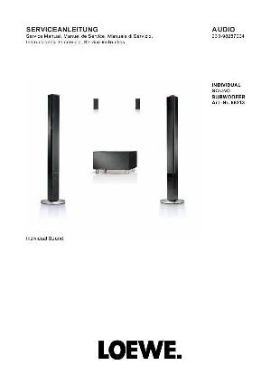 Сервисная инструкция Loewe INDIVIDUAL-SOUND-SUBWOOFER, 66213 ― Manual-Shop.ru