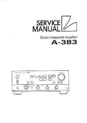 Service manual Luxman A-383 ― Manual-Shop.ru