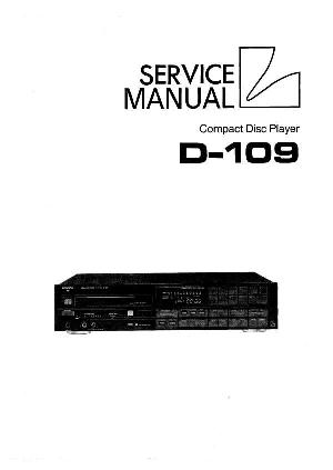 Сервисная инструкция Luxman D-109 ― Manual-Shop.ru