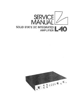 Сервисная инструкция Luxman L-10 ― Manual-Shop.ru