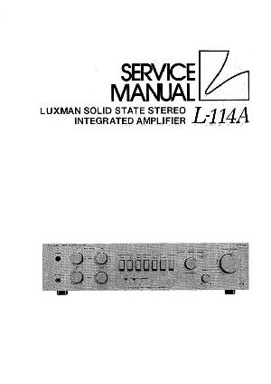 Сервисная инструкция Luxman L-114A ― Manual-Shop.ru