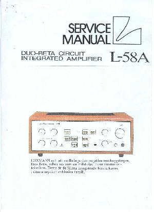 Сервисная инструкция Luxman L-58A ― Manual-Shop.ru