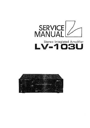 Сервисная инструкция Luxman LV-103U ― Manual-Shop.ru
