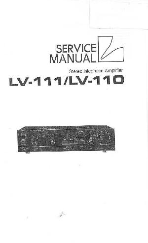 Service manual Luxman LV-110, LV-111 ― Manual-Shop.ru