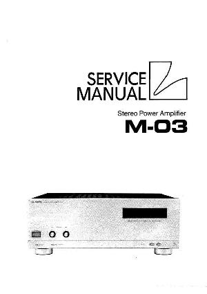 Service manual Luxman M-03 ― Manual-Shop.ru