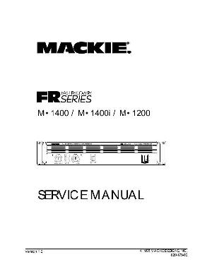 Service manual Mackie M-1200, M-1400, M-1400I ― Manual-Shop.ru