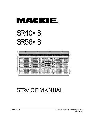 Service manual Mackie SR-40.8, SR-56.8 ― Manual-Shop.ru