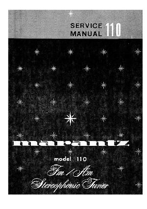 Service manual Marantz 110 ― Manual-Shop.ru