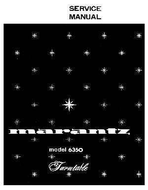 Service manual Marantz 6350 ― Manual-Shop.ru