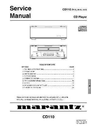 Service manual Marantz CD-110 ― Manual-Shop.ru