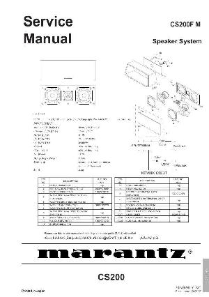 Сервисная инструкция Marantz CS-200 ― Manual-Shop.ru