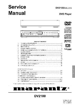 Сервисная инструкция Marantz DV-2100 ― Manual-Shop.ru
