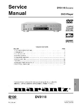 Сервисная инструкция Marantz DV-3110 ― Manual-Shop.ru