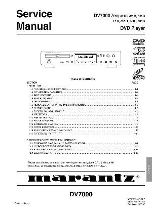 Сервисная инструкция Marantz DV-7000 ― Manual-Shop.ru