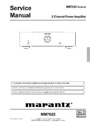 Сервисная инструкция Marantz MM-7025 ― Manual-Shop.ru