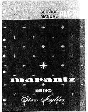 Сервисная инструкция Marantz PM-25 ― Manual-Shop.ru