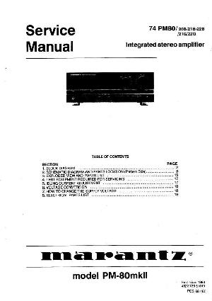 Service manual Marantz PM-80MKII ― Manual-Shop.ru