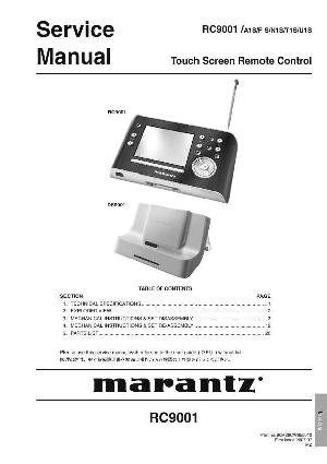 Сервисная инструкция Marantz RC-9001 ― Manual-Shop.ru