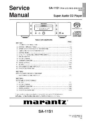 Сервисная инструкция Marantz SA-11S1 ― Manual-Shop.ru