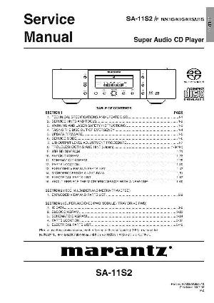 Сервисная инструкция Marantz SA-11S2 ― Manual-Shop.ru