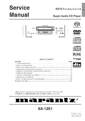 Сервисная инструкция Marantz SA-12S1 ― Manual-Shop.ru