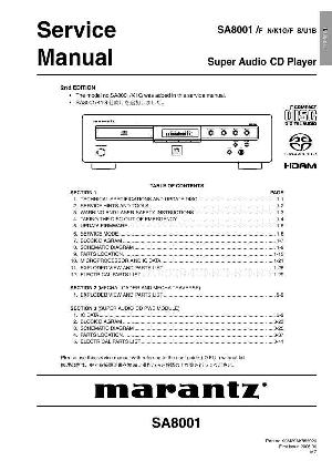 Сервисная инструкция Marantz SA-8001 ― Manual-Shop.ru