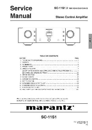 Сервисная инструкция Marantz SC-11S1 ― Manual-Shop.ru