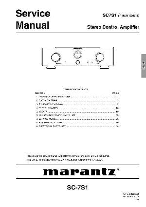 Сервисная инструкция Marantz SC-7S1 ― Manual-Shop.ru
