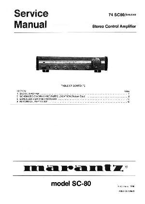 Сервисная инструкция Marantz SC-80 ― Manual-Shop.ru