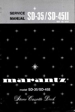 Сервисная инструкция Marantz SD-35, SD-45II ― Manual-Shop.ru