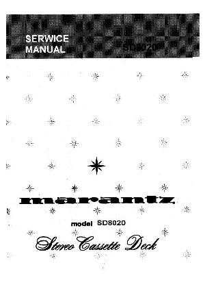 Сервисная инструкция Marantz SD-8000, SD-8020  ― Manual-Shop.ru