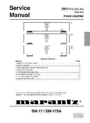 Сервисная инструкция Marantz SM-17 ― Manual-Shop.ru