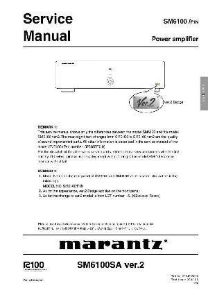 Сервисная инструкция Marantz SM-6100SA VER.2 ― Manual-Shop.ru