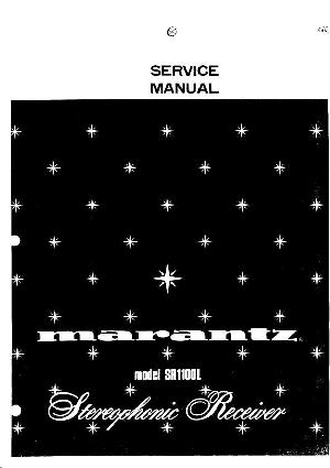 Сервисная инструкция Marantz SR-1100L ― Manual-Shop.ru