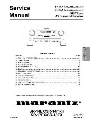 Сервисная инструкция Marantz SR-14A, SR-17A, SR-18A ― Manual-Shop.ru