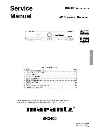 Сервисная инструкция Marantz SR-2400 ― Manual-Shop.ru