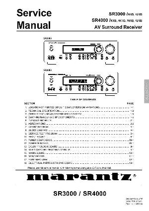 Сервисная инструкция Marantz SR-3000, SR-4000 ― Manual-Shop.ru