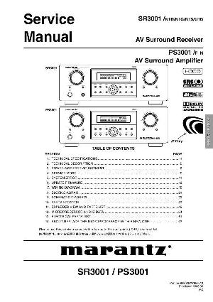 Сервисная инструкция Marantz SR-3001_PS-3001 ― Manual-Shop.ru